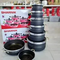 سرویس قابلمه ۱۴پارچه داخل زنبوری شارنیک|ظروف پختوپز|اسلامشهر, شهرک قائمیه|دیوار