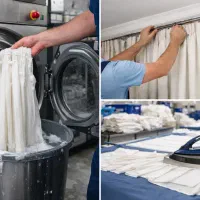 نصب و شستشو پرده