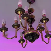 لوستر برنز اصل ۶ شاخه و ۵ شاخه