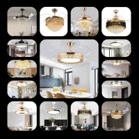 پنکه سقفی لوستر دار ریموت کنترل دار چند حالته