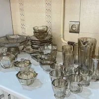 سرویس پذیرایی کریستال ۱۲ نفره استیج عسلی ۴۱ پارچه|ظروف سرو و پذیرایی|ملکشاهی, |دیوار