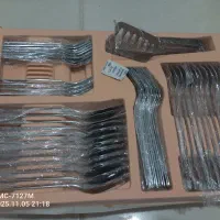 سرویس قاشق چنگال استیل|ظروف سرو و پذیرایی|شیراز, فضل‌آباد|دیوار