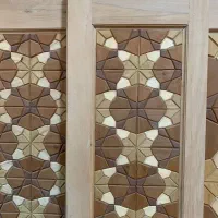 درب چوبی گره چینی