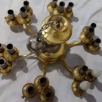 لوستر فلزی طلایی