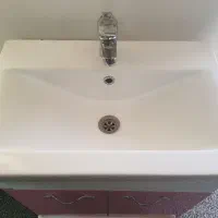 روشویی کابینتی به همراه شیر روشویی