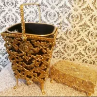 سطل وجای دستمال برنز