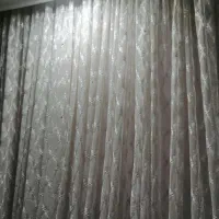 پرده پذیرایی خامه دوزی همراه با والان
