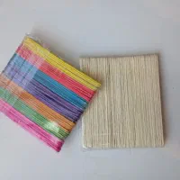 چوب بستنی ساده و رنگی