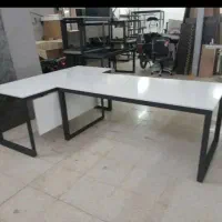 میز مدیریت و کنفرانس طرح T چوبی و فلزی