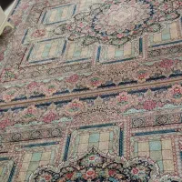 فرش مشهد طرح  ابریشم دستباف گونه