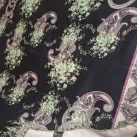 دو عدد روسری ابریشم ژاکارد مجلسی دست دوز|لباس|ری, فیروزآبادی|دیوار