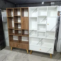 کتابخانه‌ ویترین پایه دار کد ۲۰۱ رنگ‌بندی|کتابخانه، شلف، قفسه‌های دیواری|تهران, صادقیه|دیوار