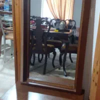 کنسول وآینه خوش رنگ|بوفه، ویترین، کنسول|رویان, |دیوار