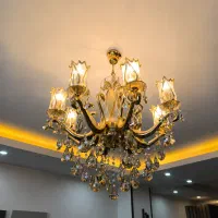 لوستر کریستالی لوکس درخشش واقعی برای خانه شما