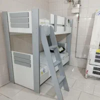 تخت دوطبقه تمام چوبی 5سال ضمانت