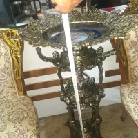 کاسه میوه خوری برنجی کنارسالنی اهرام ثلاثه فرعونی