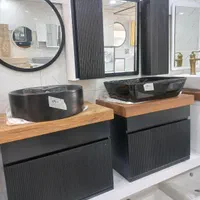 روشویی کابینتی مشکی مدل لنو