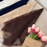 مینی اسکارف توری پاپیون دور دانتل