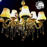 لوستر سلطنتی خوشگل بصرفه تابش فروز|لوستر و چراغ آویز|مشهد, خین عرب|دیوار