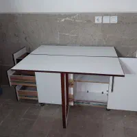 میز تاشو به همراه کمد وکشو