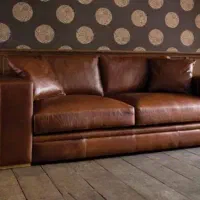 مبل چرم تشک دوبل همراز