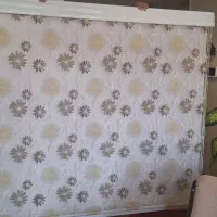 پرده زبرا ترک با زیر پرده ای