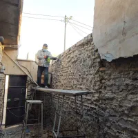 تخریب با چکش برقی وگود برداری پی خانه