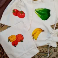 کیسه نان و سبزی|سفره، حوله، دستمال آشپزخانه|ساری, |دیوار