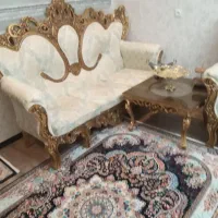 مبل استیل 7نفره نو با میز عسلی حراج بخاطر کمبود جا|مبلمان خانگی و میز عسلی|چهارباغ, |دیوار