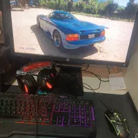 کامپیوتر گیم کامل  مانیتور اسپیکر کیبورد موس و...