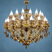 لوستر 26 شعله / طرح تعویض لوستر کهنه برنج با نو