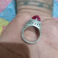انگشتر نقره یاقوت