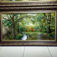 کوچه باغ بهاری بزرگ پرابریشم طرح جدید|تابلو فرش|تهران, علم و صنعت|دیوار