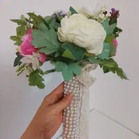 دسته گل عروس|گل مصنوعی|قم, شاه سید علی|دیوار