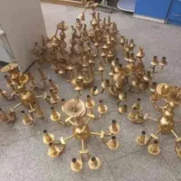 فروش و خریدار انواع لوستر ابکاری طلایی