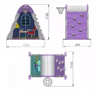 کلبه بازی سه کاره کودک هپی استار|اسباب و اثاث بچه|تبریز, |دیوار