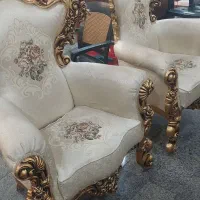 فروش مبل سلطنتی تمیز به همراه میز|مبلمان خانگی و میز عسلی|شیراز, لاله|دیوار