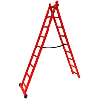 نردبان فلزی استاندارد دولنگه