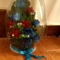 گل شیشه ای زیبا