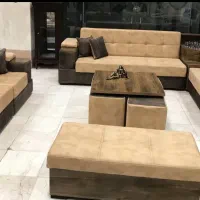 مبل راحتی تخت شو و دسته باکس دار