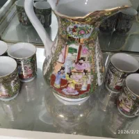 پارچ و لیوان گل مرغی اصل