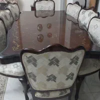 میزناهار خوری ۸نفره چوب گردو|میز و صندلی غذاخوری|تهران, نظام‌آباد|دیوار