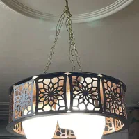 لوستر آویز چوبی|لوستر و چراغ آویز|کاشان, قطب راوندی|دیوار