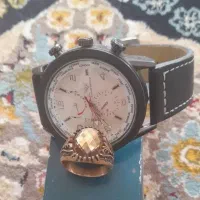 ساعت و انگشتر طلا روس نو