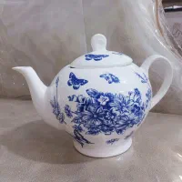 قوری وماگ قلم آبی|قوری، کتری، قهوهساز دستی|کرمانشاه, |دیوار