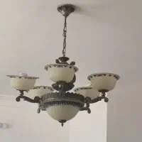 فروش ۴ عدد لوستر برنجی ۵ شاخه