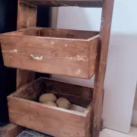 جا سیب زمینی و پیاز چوبی