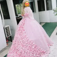 لباس پرنسسی بسیار زیبا مناسب نامزدی و عقد