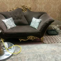 فروش فوری مبل نیم استیل|مبلمان خانگی و میز عسلی|قم, نخودی|دیوار