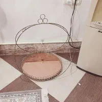 استند و میز شیشه ای دو طبقه